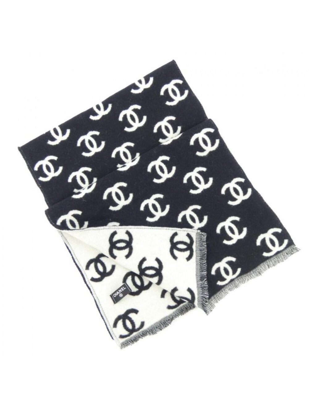 Chanel Scarf Black